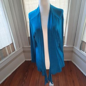 Chico's Teal Open Front Cardigan